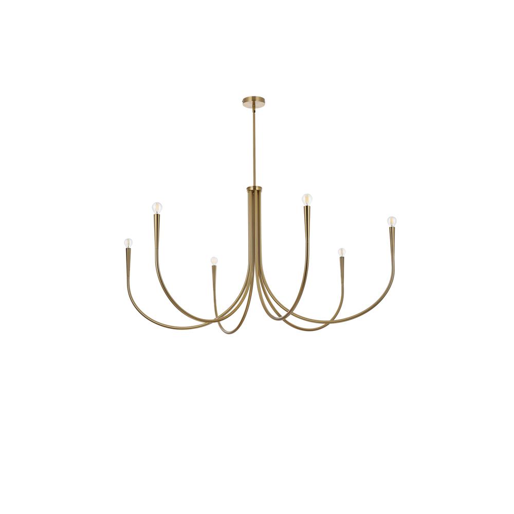 Layne 55 Inch Chandelier In Gold. Picture 6