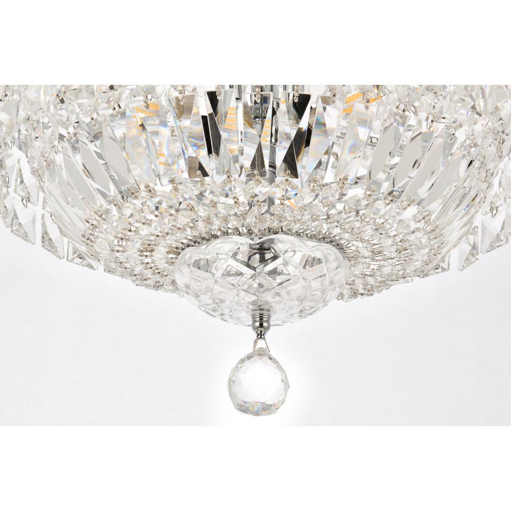 Tranquil 6 Light Chrome Pendant Clear Royal Cut Crystal. Picture 3