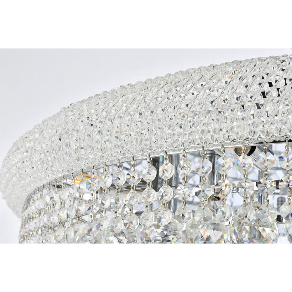 Primo 20 Light Chrome Flush Mount Clear Royal Cut Crystal. Picture 4