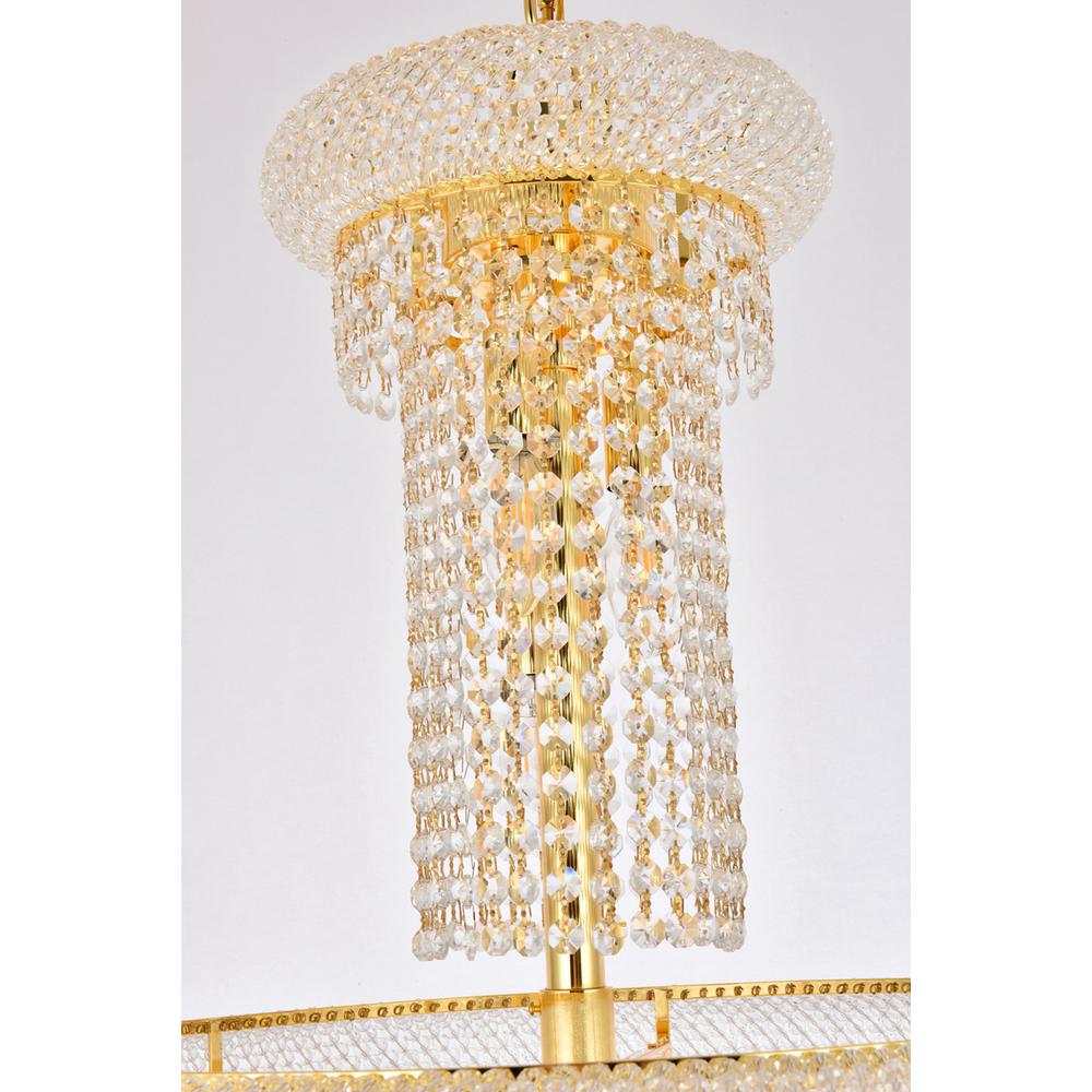 Spiral 22 Light Gold Chandelier Clear Royal Cut Crystal. Picture 4
