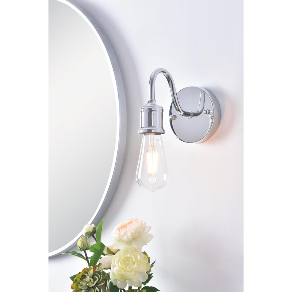 Serif 1 Light Chrome Wall Sconce. Picture 11