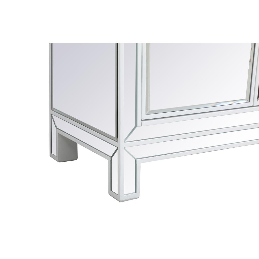 29 Inch Mirrored Cabinet In White. Picture 8