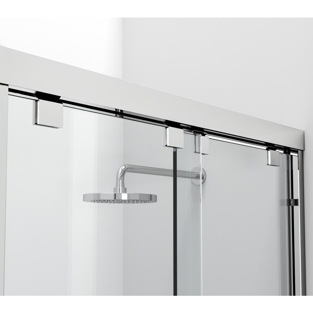 Semi-Frameless Shower Door 48 X 76 Polished Chrome. Picture 5