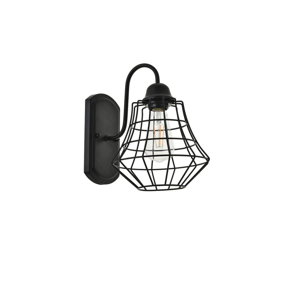 Candor 1 Light Black Wall Sconce. Picture 10