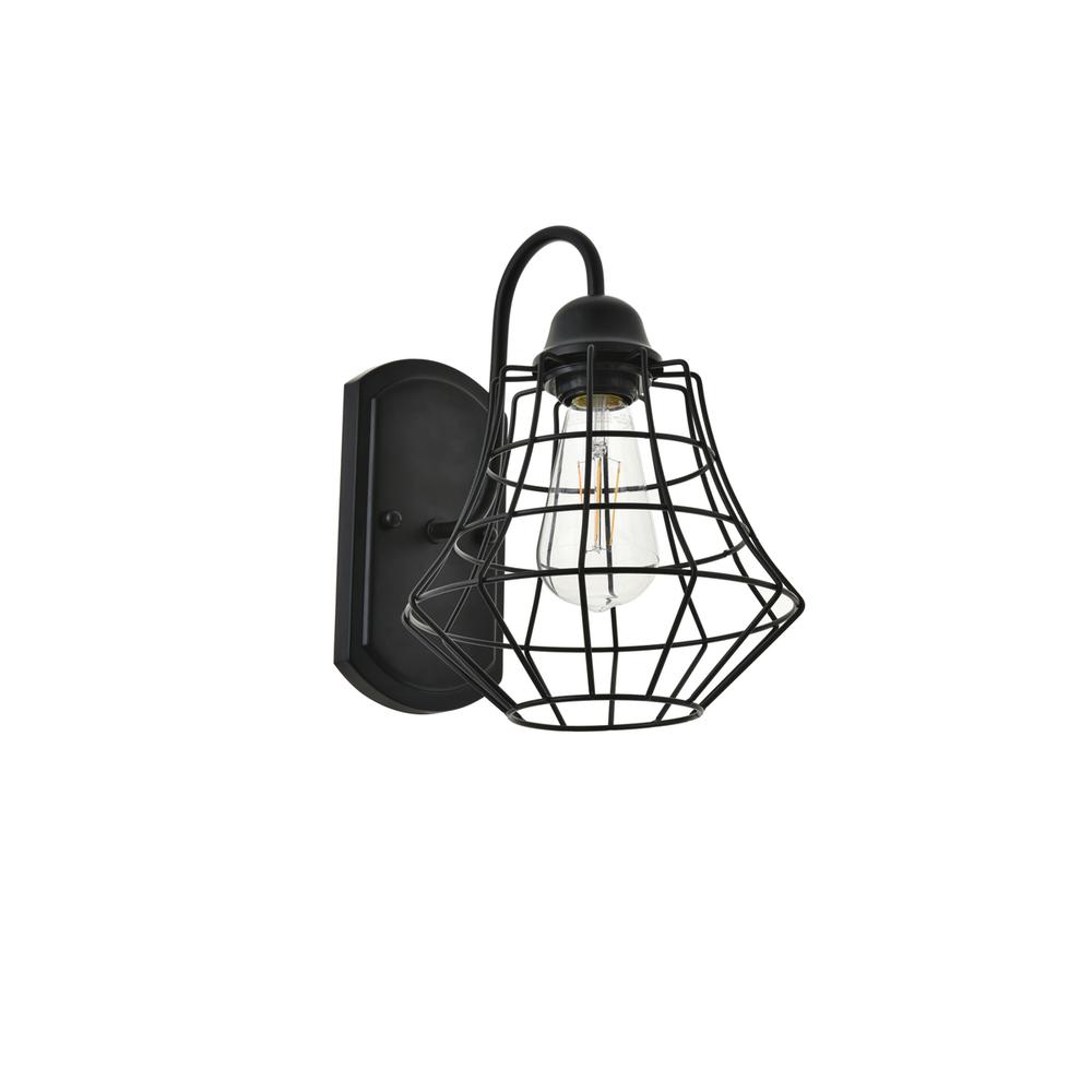 Candor 1 Light Black Wall Sconce. Picture 3