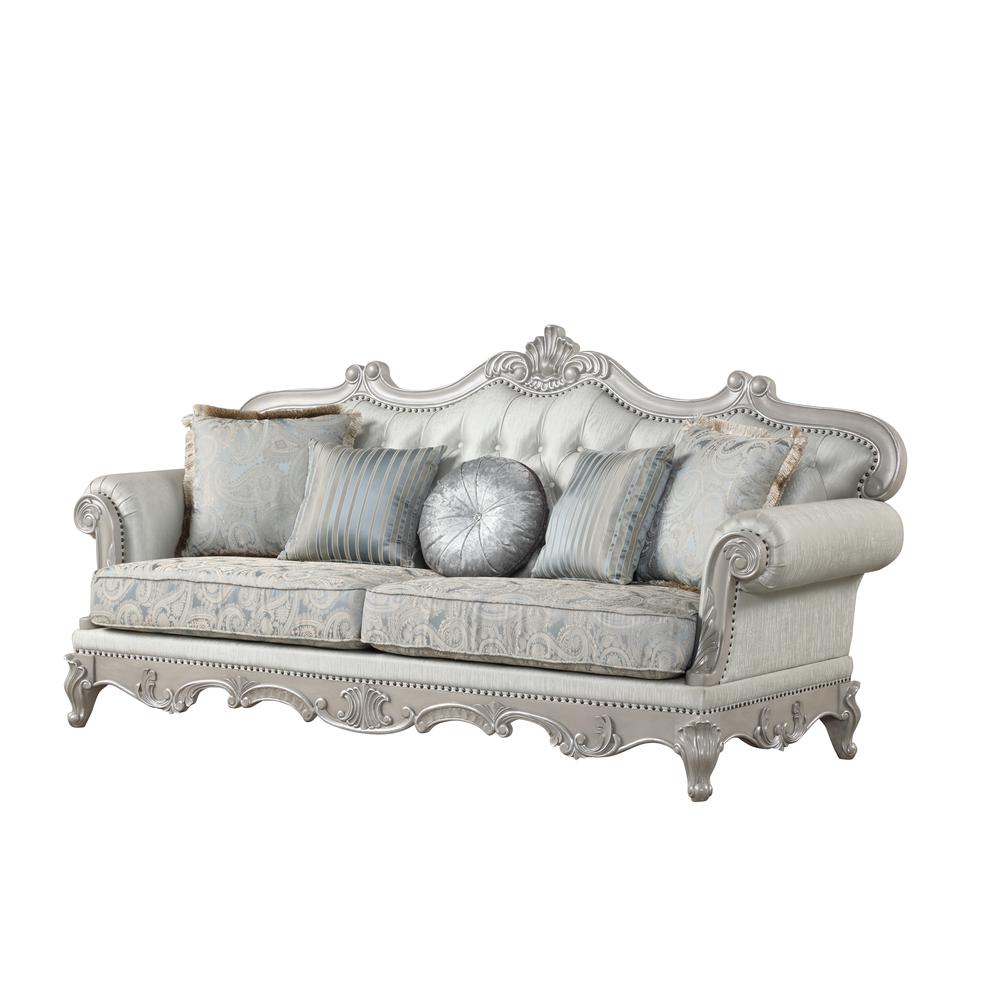 Tuscan Traditional Style Sofa Made with Wood. Picture 1