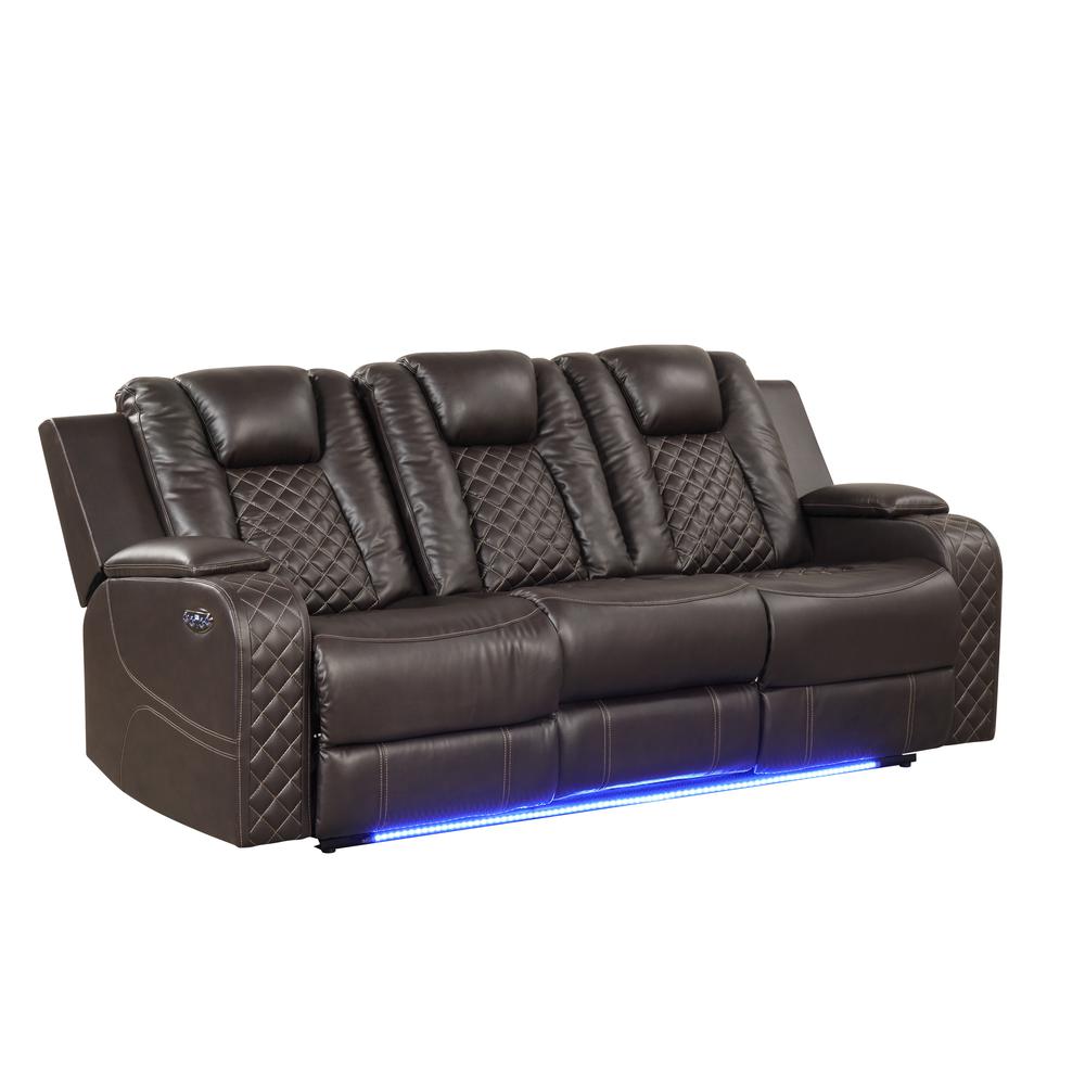 Sofa with Built in USB  Bottom Lights LED Made. Picture 2