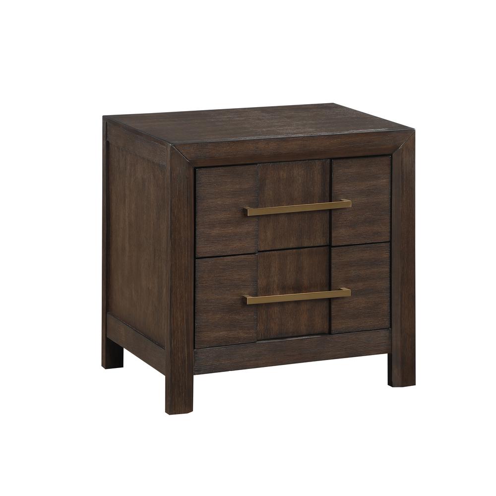 Kenzo Modern Style 2-Drawer Nightstand Made with Wood. Picture 3