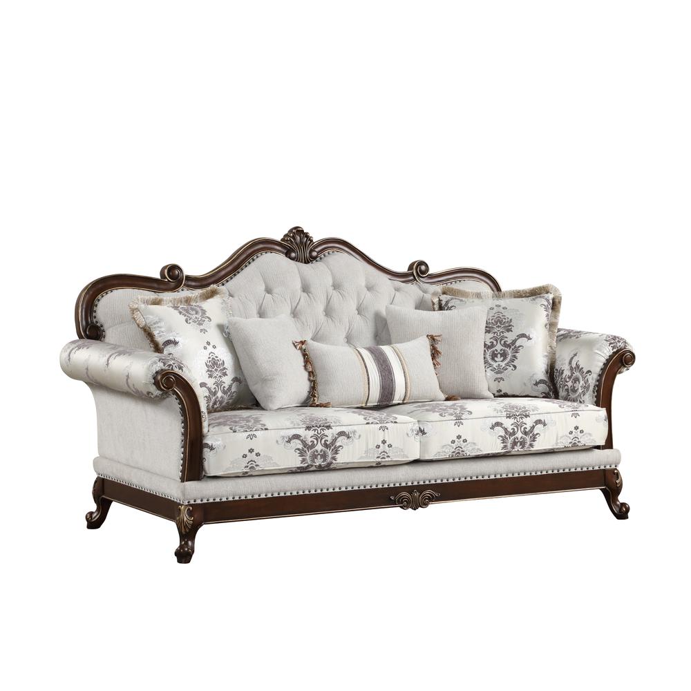 Gloria Traditional Style button tufted Sofa. Picture 2