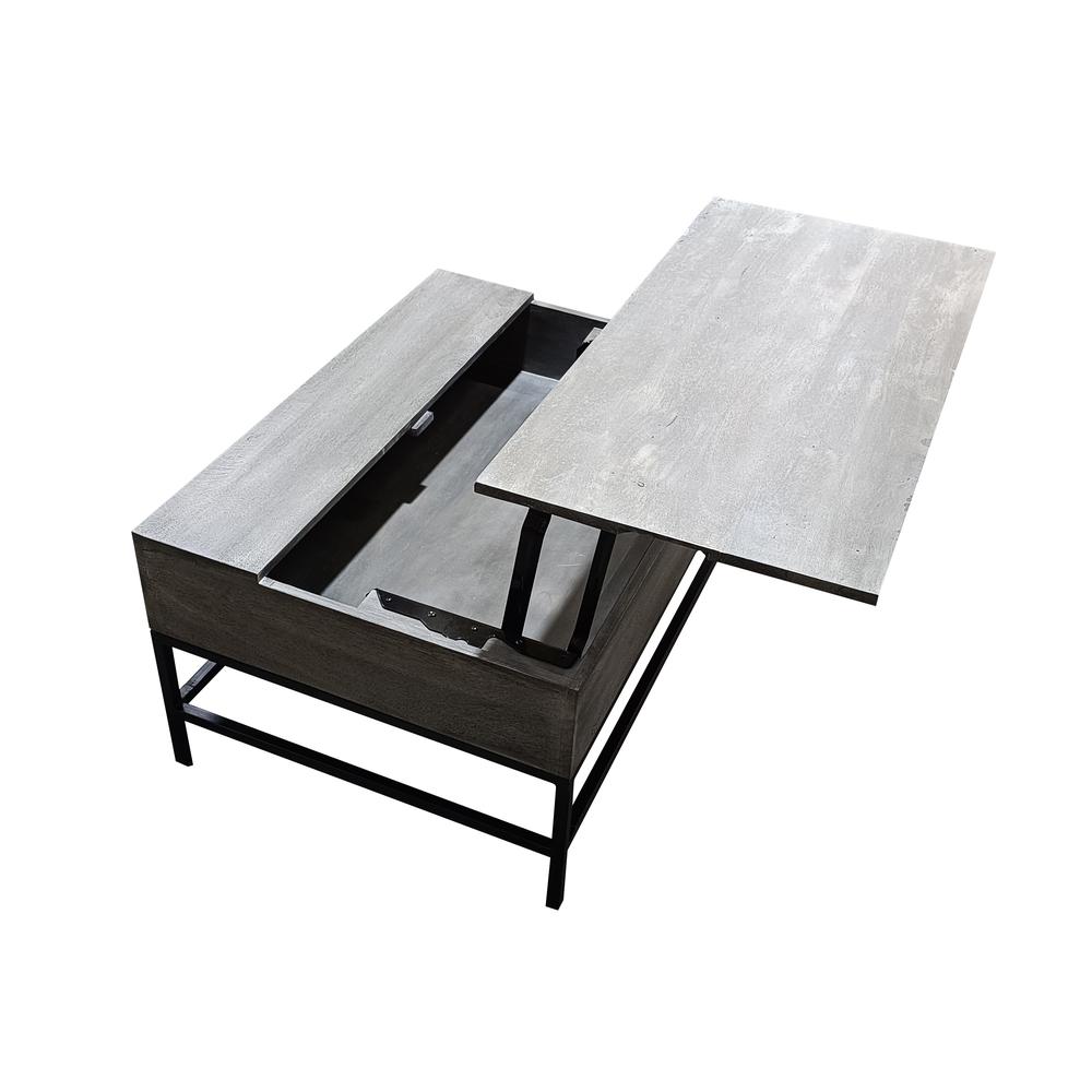 T1105-01 Modern Style Storage Coffee Table Made with Wood & Natural Finish. Picture 3
