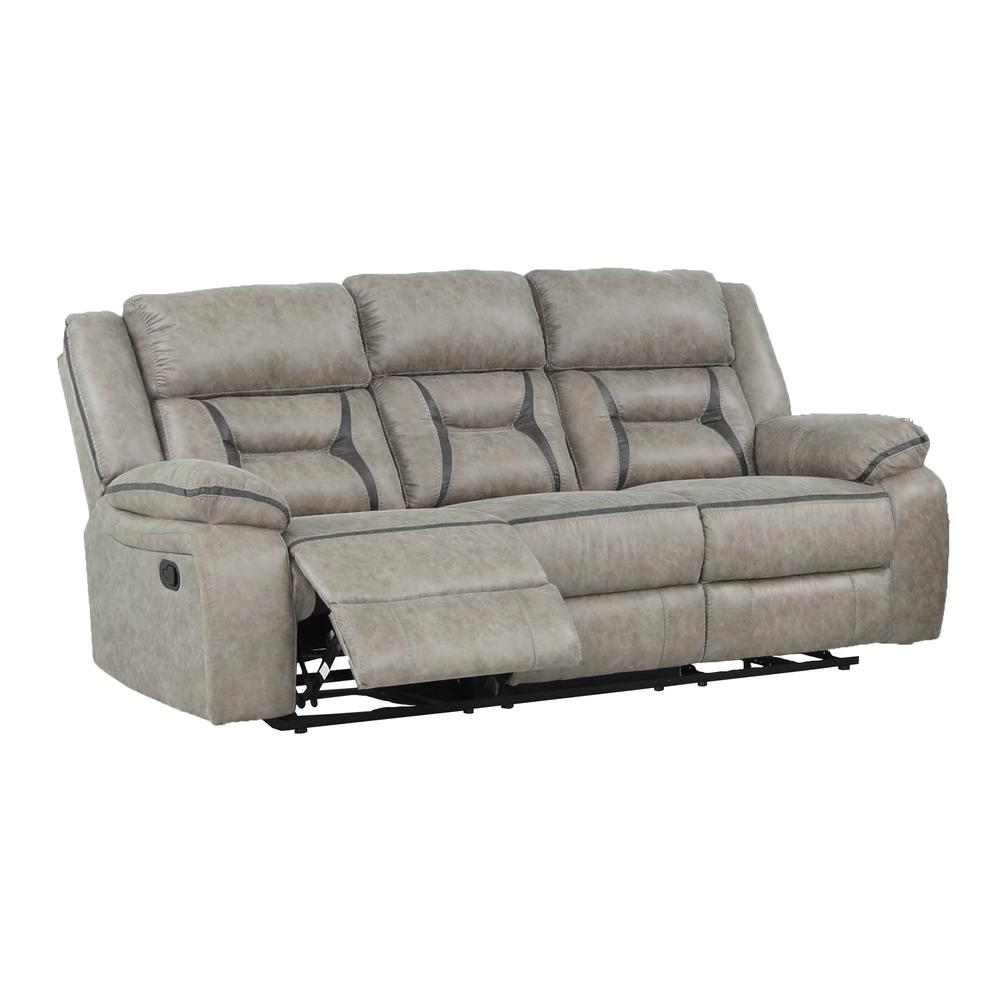 Denali Modern Style Upholstery Sofa Made with Wood in Faux Leather. Picture 1