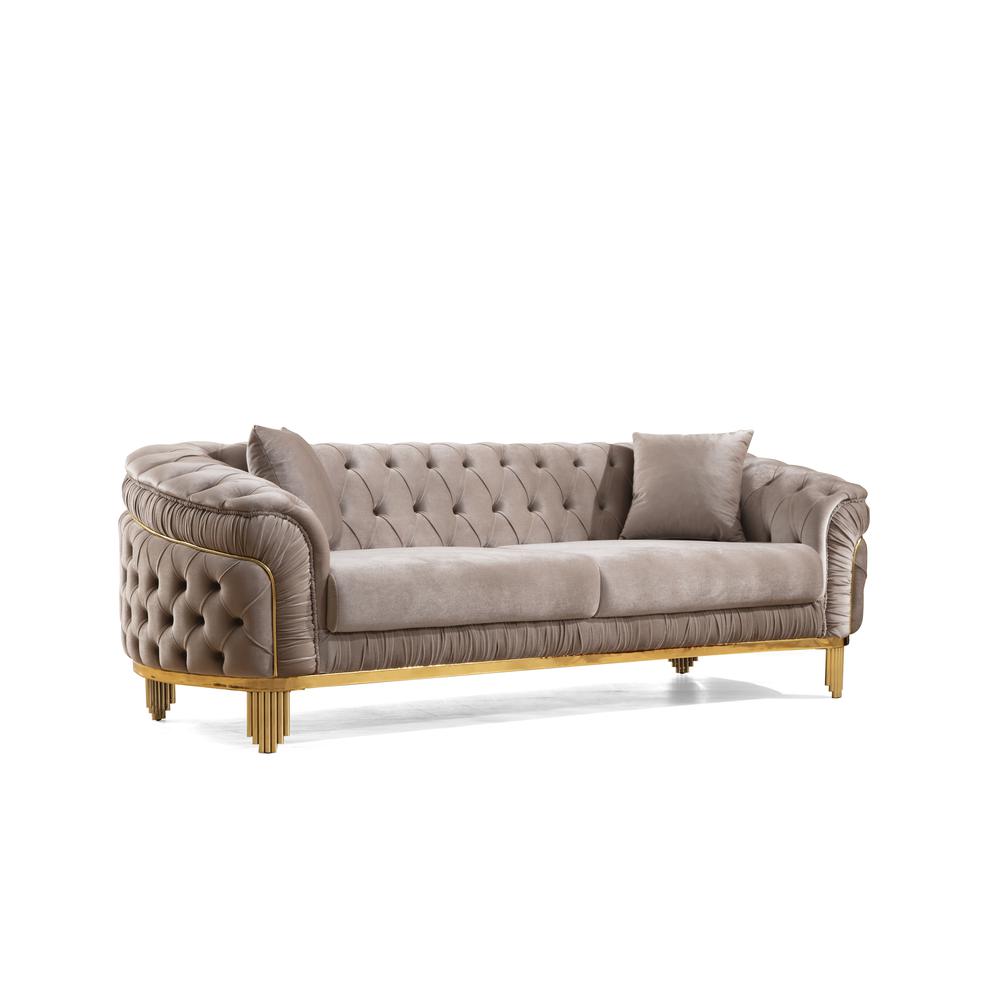 Vanessa Transitional Style Sofa Made with Wood. Picture 2
