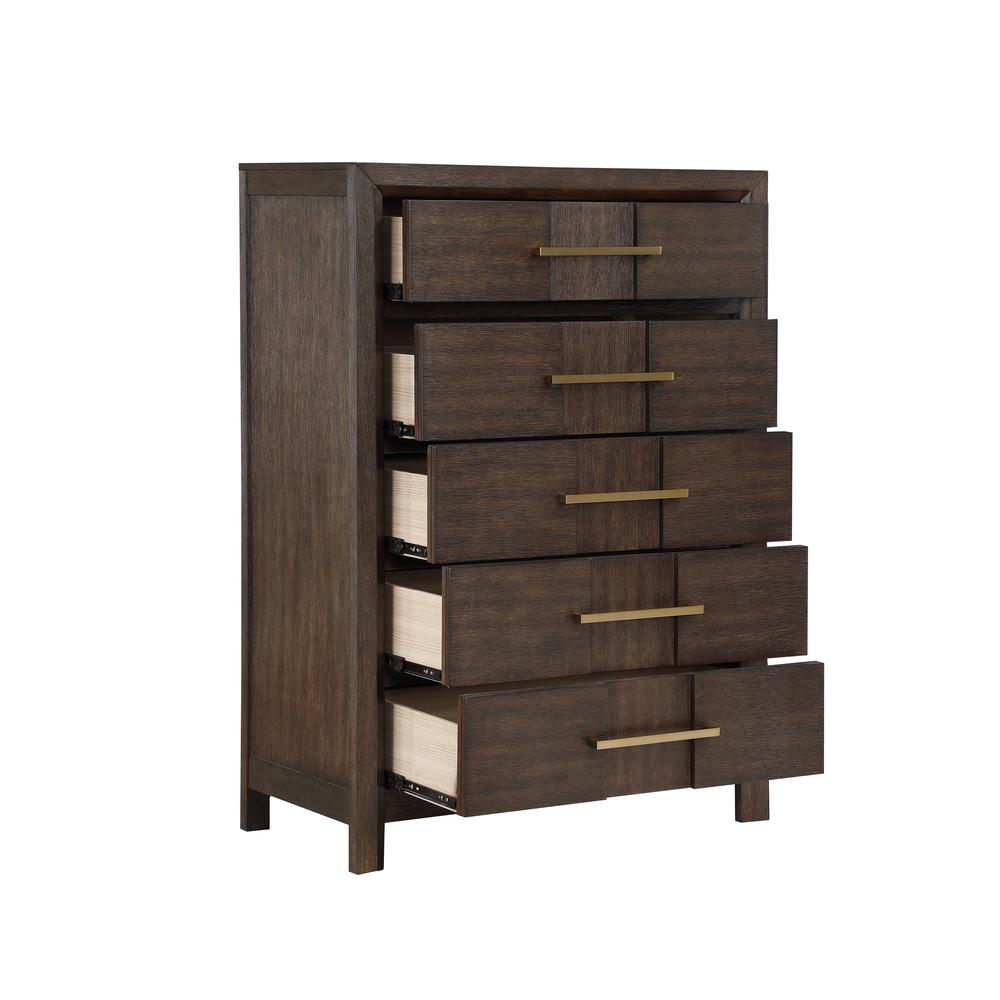 Kenzo Modern Style 5-Drawer Chest Made with Wood. Picture 2