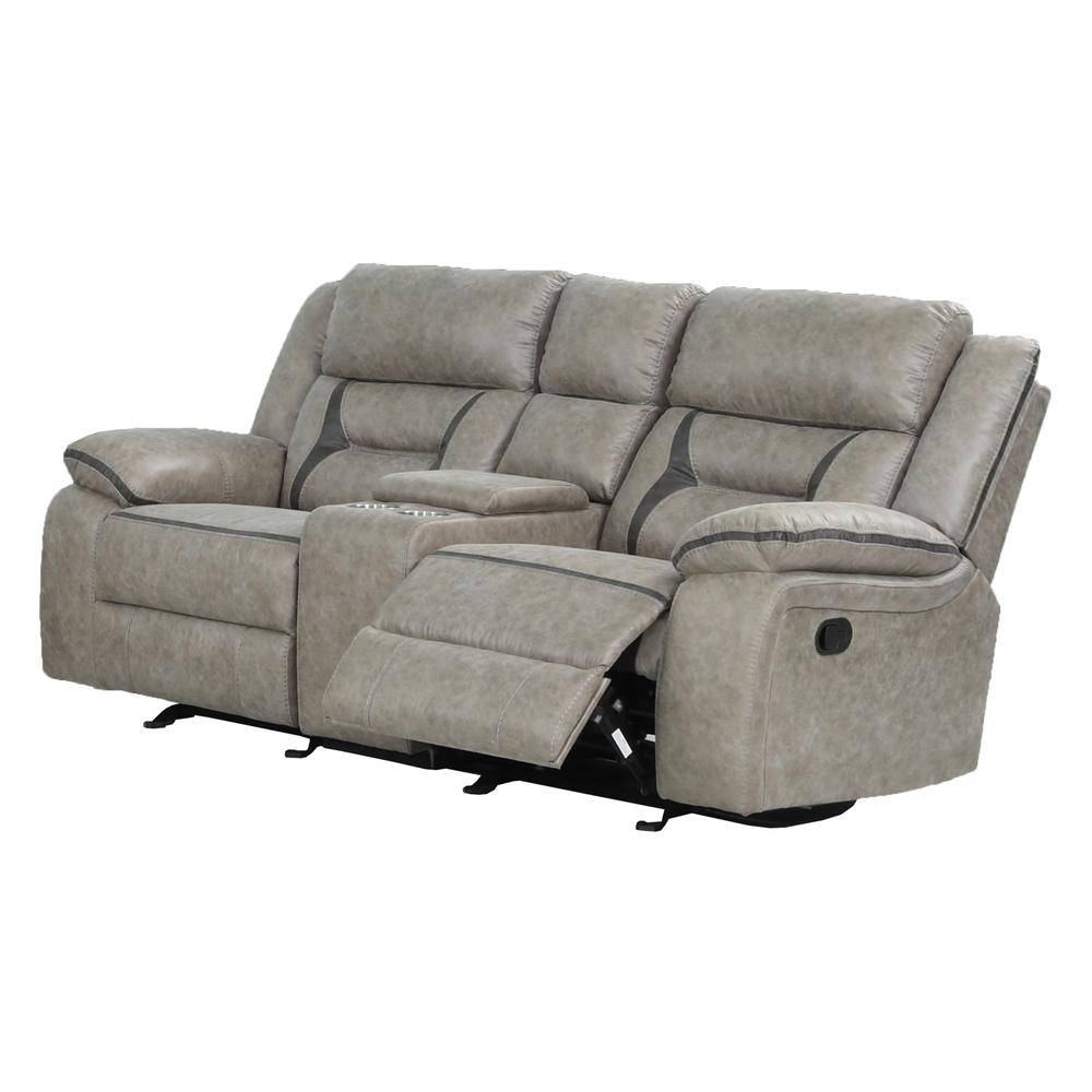 Denali  Upholstery Loveseat with Covered Storage  Made with Wood. Picture 1
