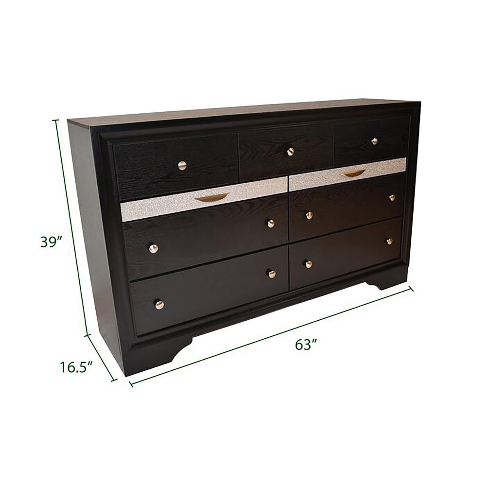 Matrix Traditional Style 9-Drawer Dresser Made with Wood. Picture 2