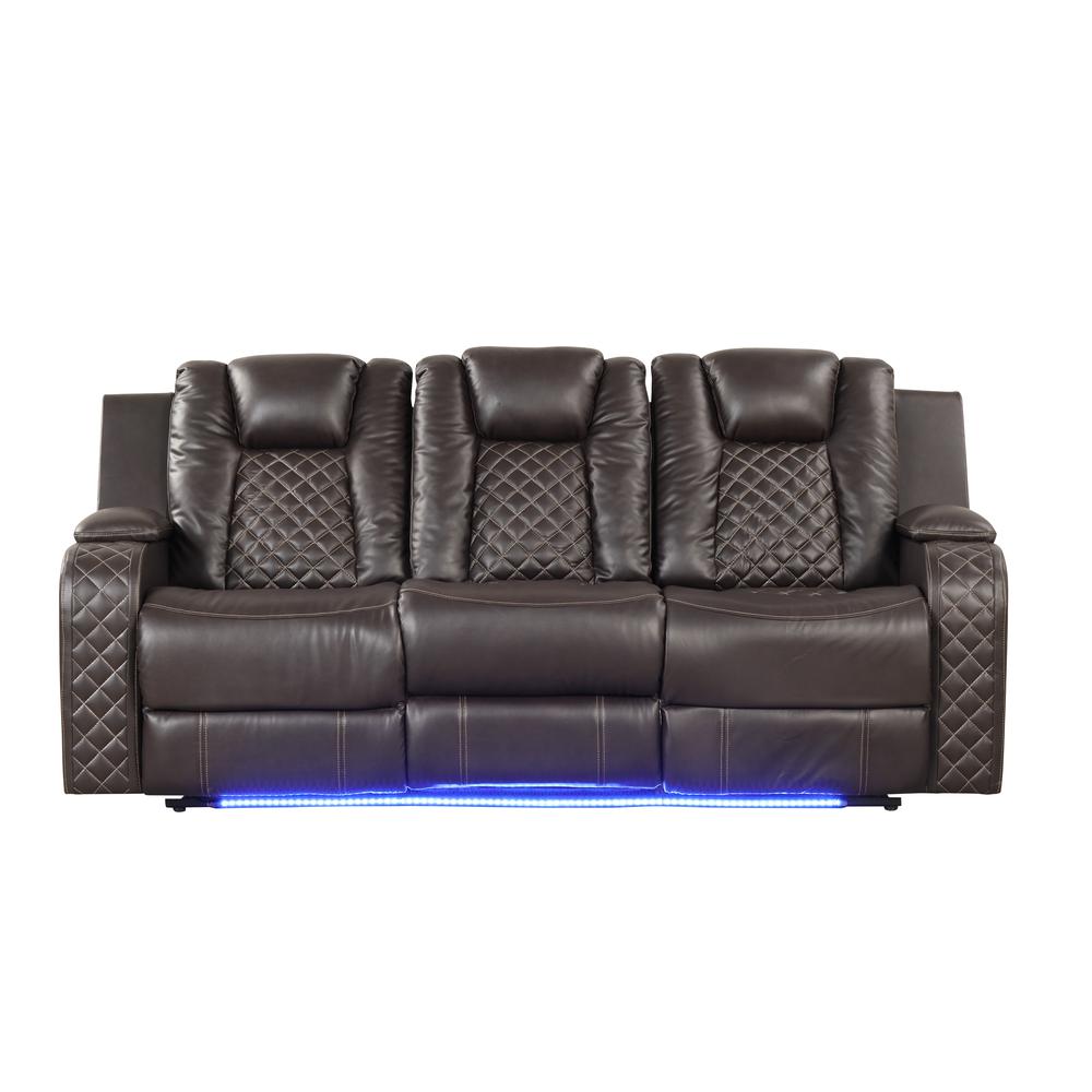 Sofa with Built in USB  Bottom Lights LED Made. Picture 1
