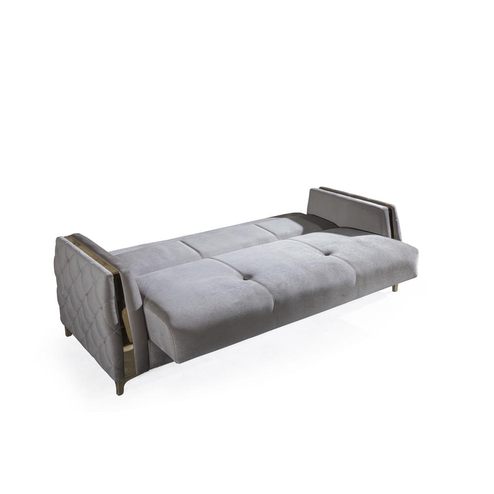 Lust Modern Style Sleeper Sofa Made with Wood & Under-seat Storage. Picture 1