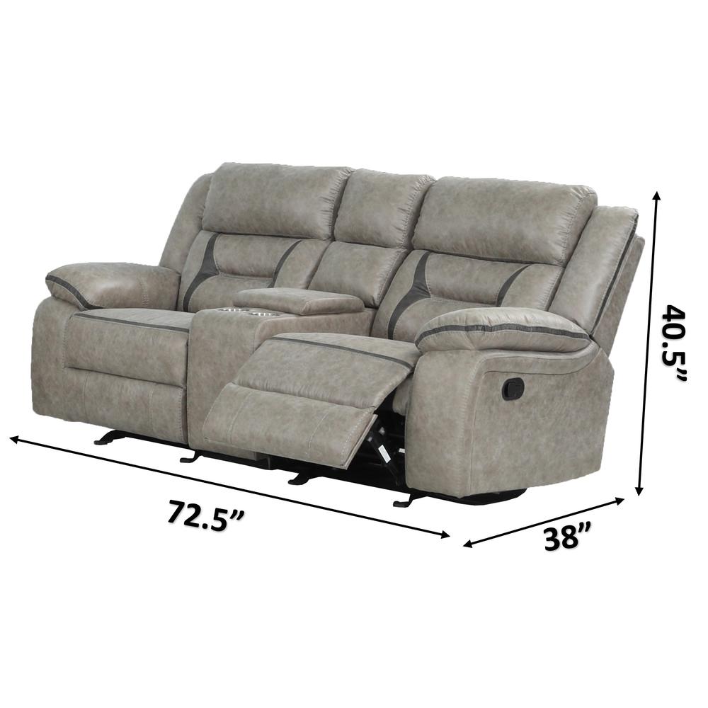 Denali  Upholstery Loveseat with Covered Storage  Made with Wood. Picture 2