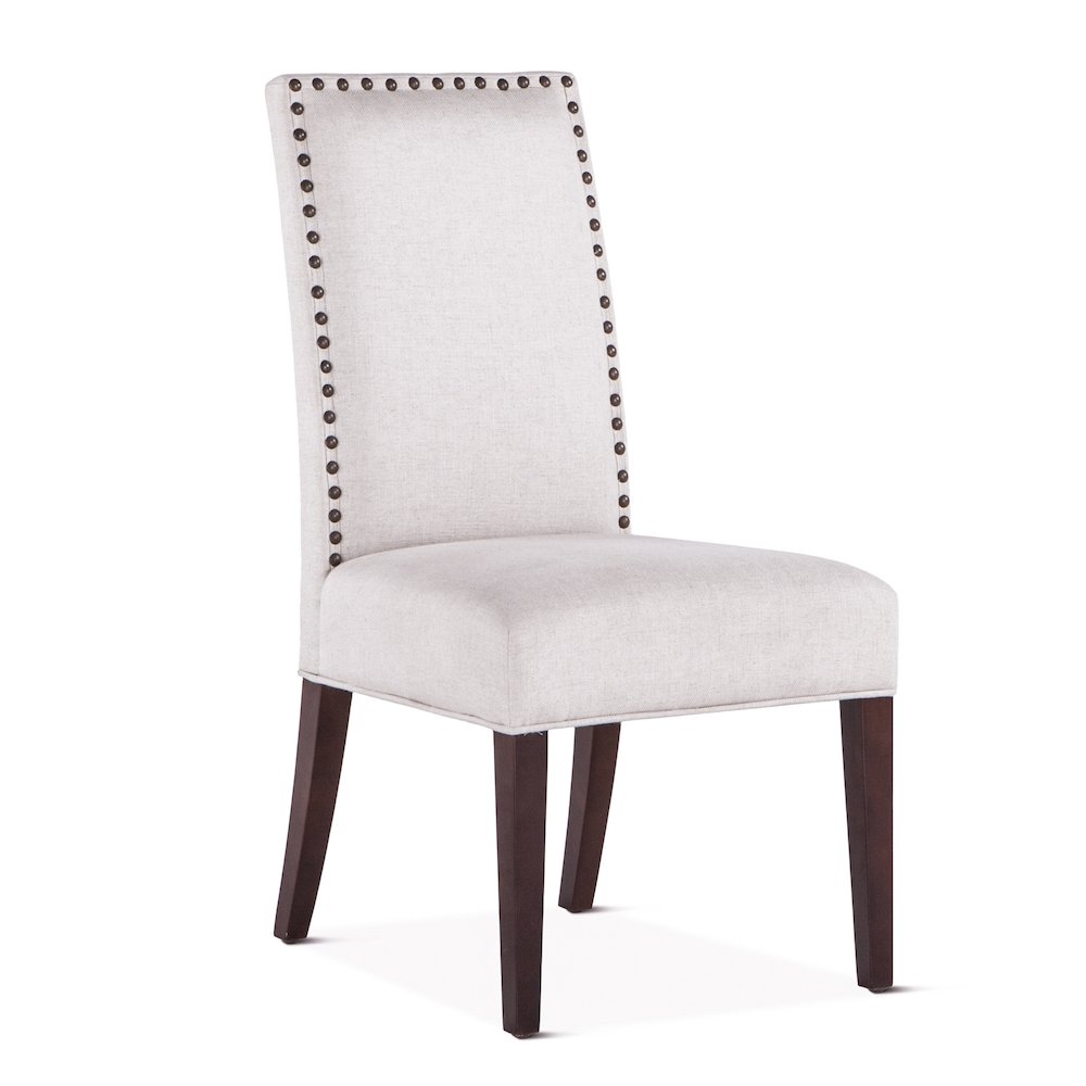 Jona Off-White Linen Dining Chairs, Set of 2. Picture 1