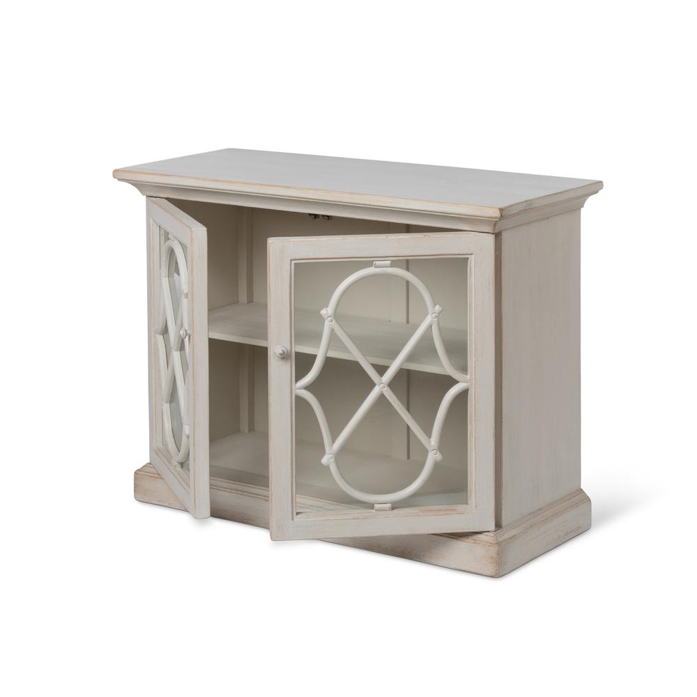 Adeline Wood Console with Glass Doors. Picture 8