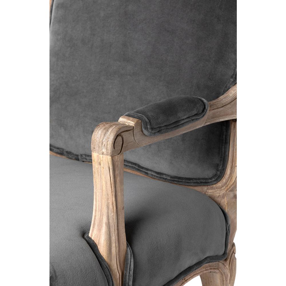Chloe Velvet Upholstered Arm Chair. Picture 10