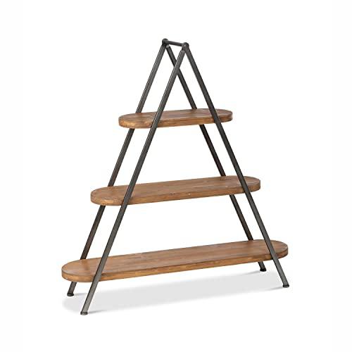 3-Tiered Wooden Display Shelf. Picture 1