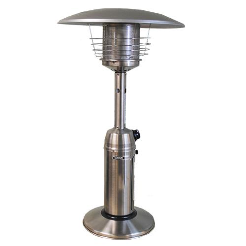 SUNHEAT Traditional Round Design Tabletop Patio Heater  Stainless Steel. Picture 1