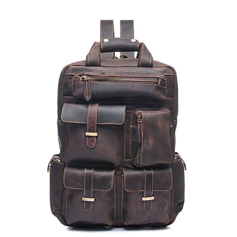 The Shelby Backpack | Handmade Genuine Leather Backpack. Picture 1