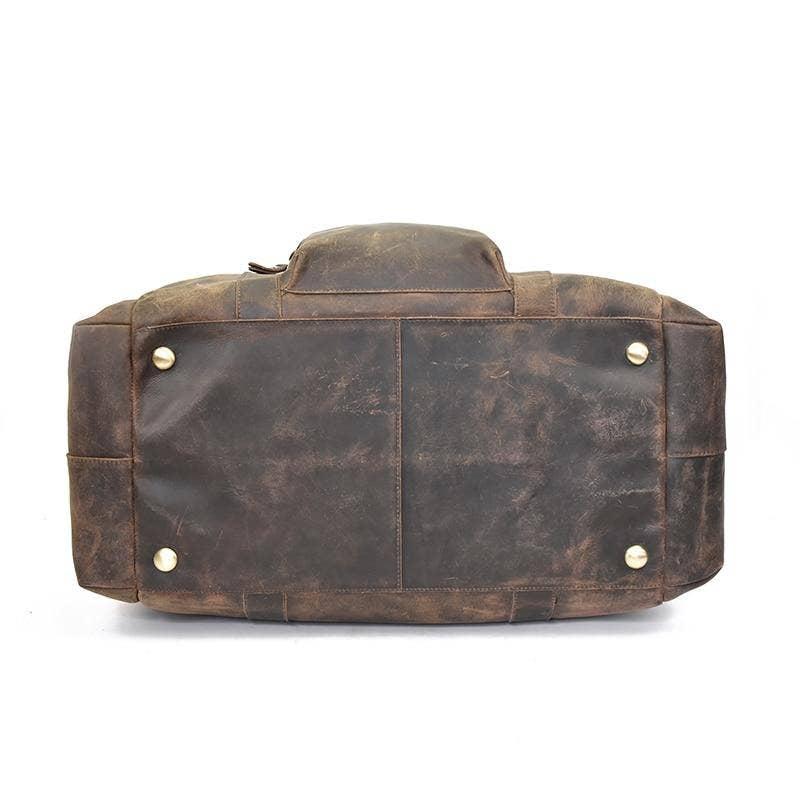 The Colden Duffle Bag | Large Capacity Leather Weekender. Picture 4