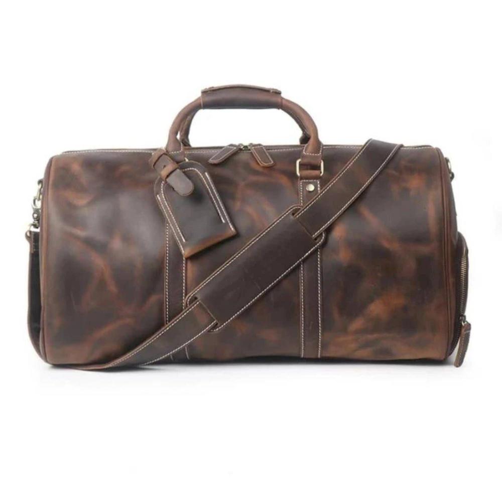 The Dagny Weekender | Large Leather Duffle Bag. Picture 2
