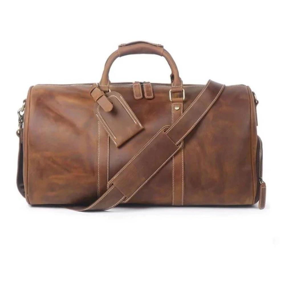 The Dagny Weekender | Large Leather Duffle Bag. Picture 2