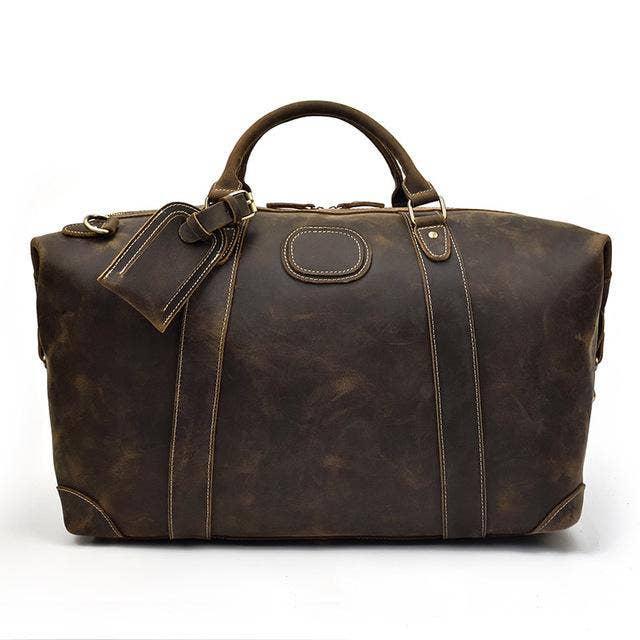 The Eira Duffle Bag | Vintage Leather Weekender. Picture 2