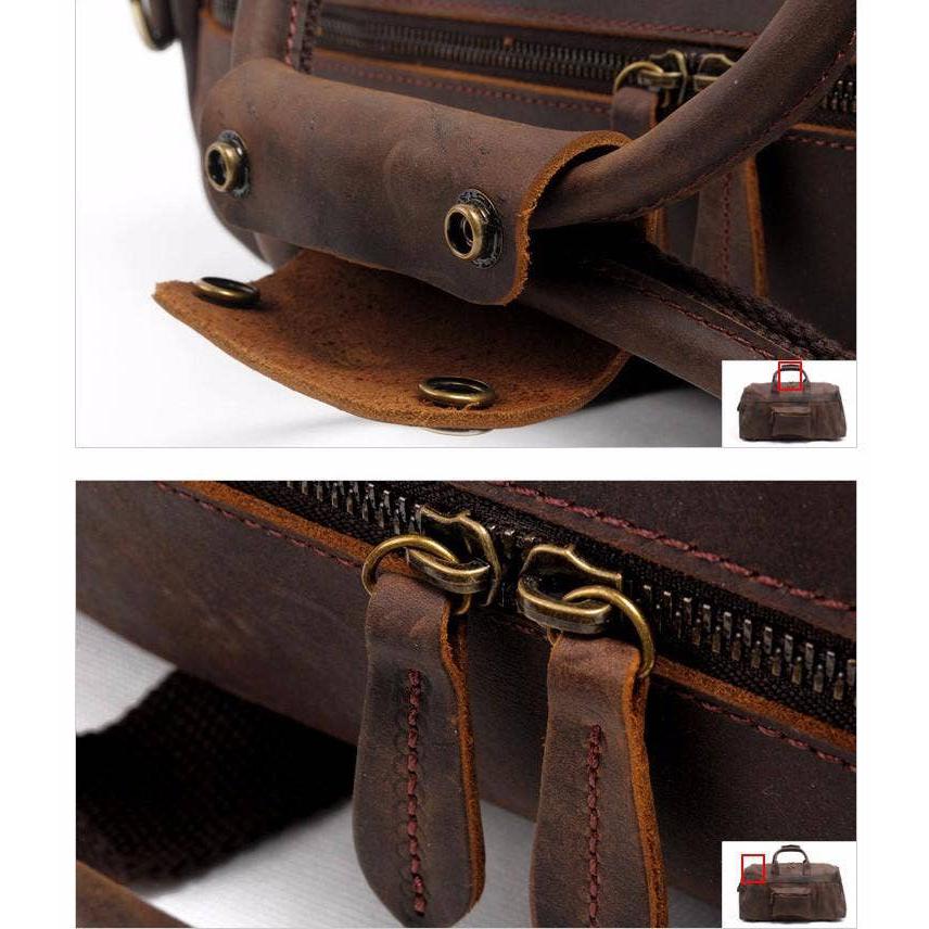 The Bjarke Weekender | Handcrafted Leather Duffle Bag (Brown)