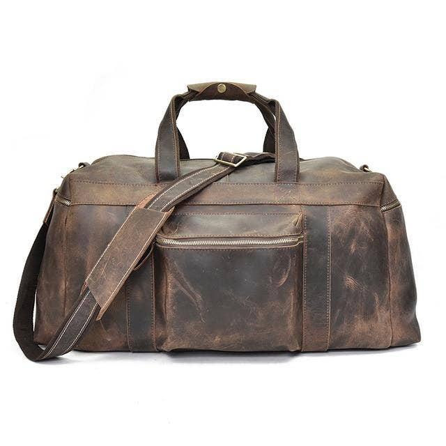 The Colden Duffle Bag | Large Capacity Leather Weekender. Picture 3