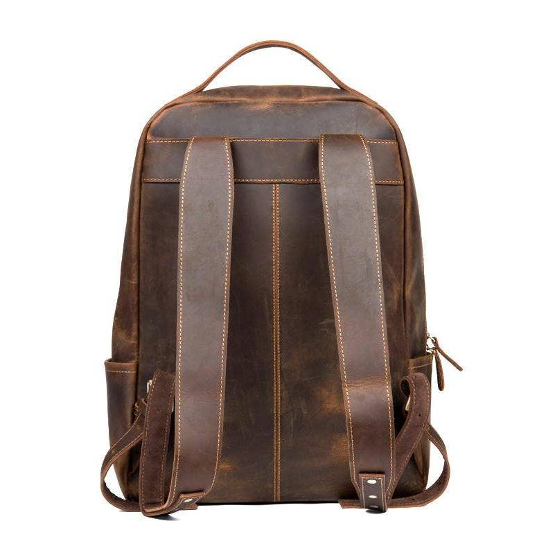 The Vernon Backpack | Genuine Vintage Leather Minimalist Backpack. Picture 3