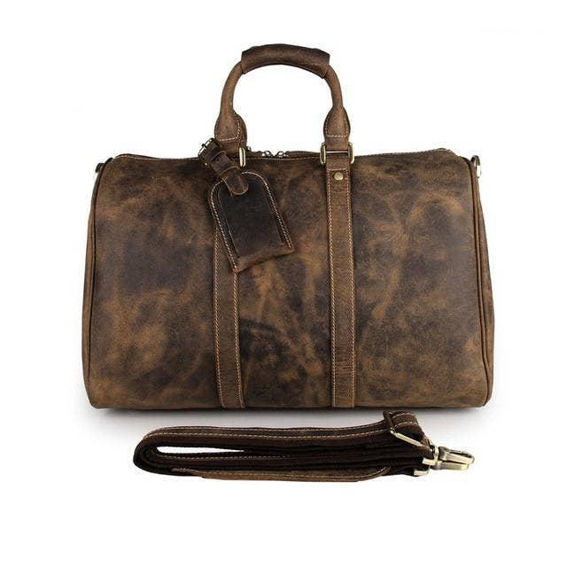 The Brandt Weekender | Small Leather Duffle Bag. Picture 2