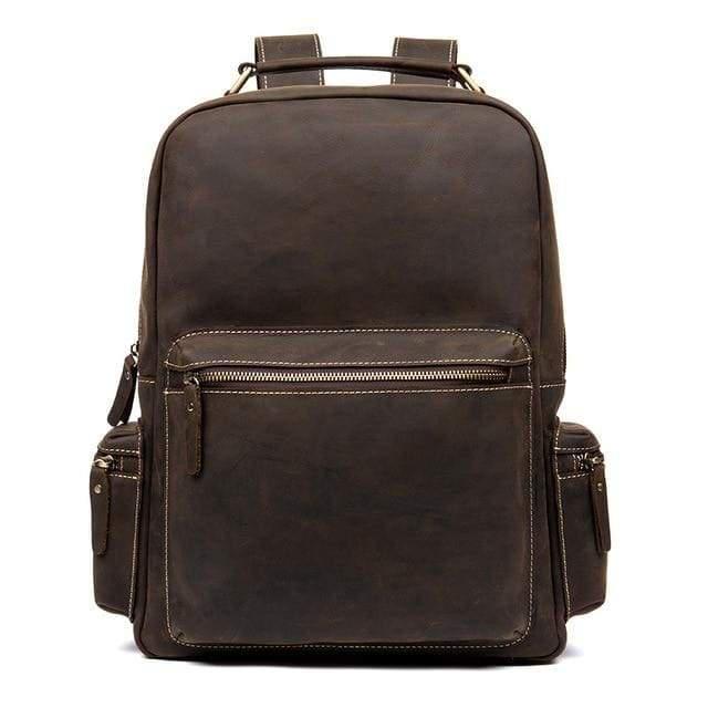 The Langley Backpack | Genuine Vintage Leather Backpack. Picture 3
