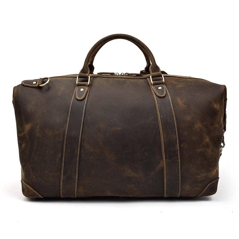 The Eira Duffle Bag | Vintage Leather Weekender. Picture 5