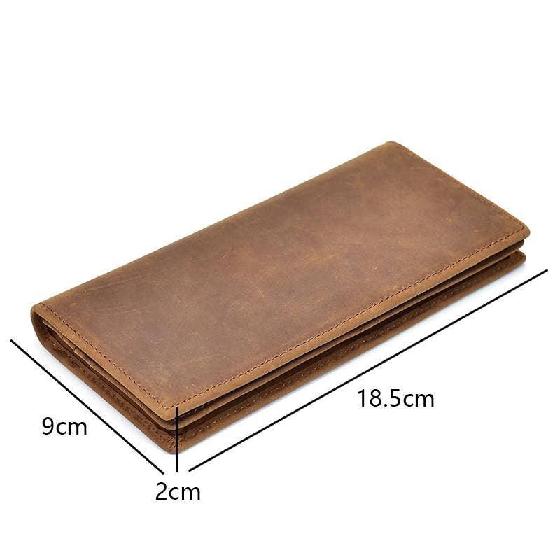 The Pathfinder Bifold Wallet | Genuine Leather Pocket Book. Picture 4