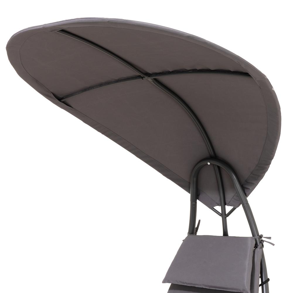 Outdoor Patio Lounge Chair with Canopy. Picture 6