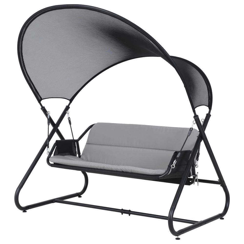 Outdoor Patio Swing Chair with Canopy. Picture 1