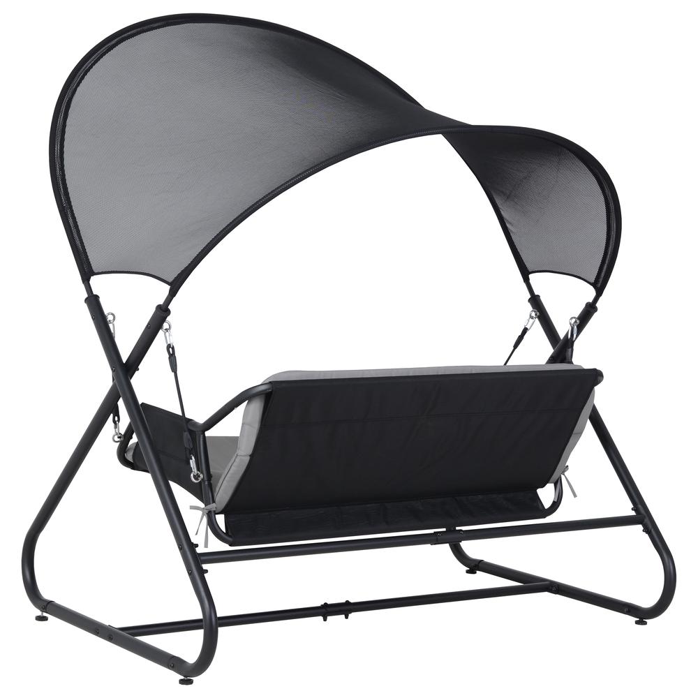 Outdoor Patio Swing Chair with Canopy. Picture 3