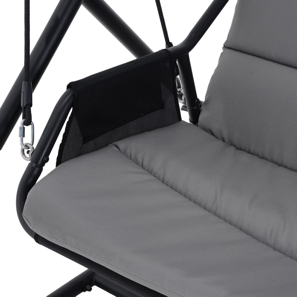 Outdoor Patio Swing Chair with Canopy. Picture 4