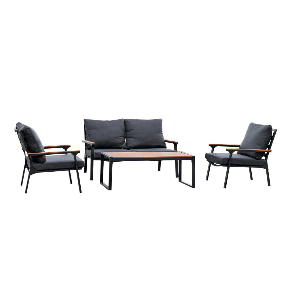 Ficarazzi Outdoor Sofa Set with Coffee Table. Picture 1