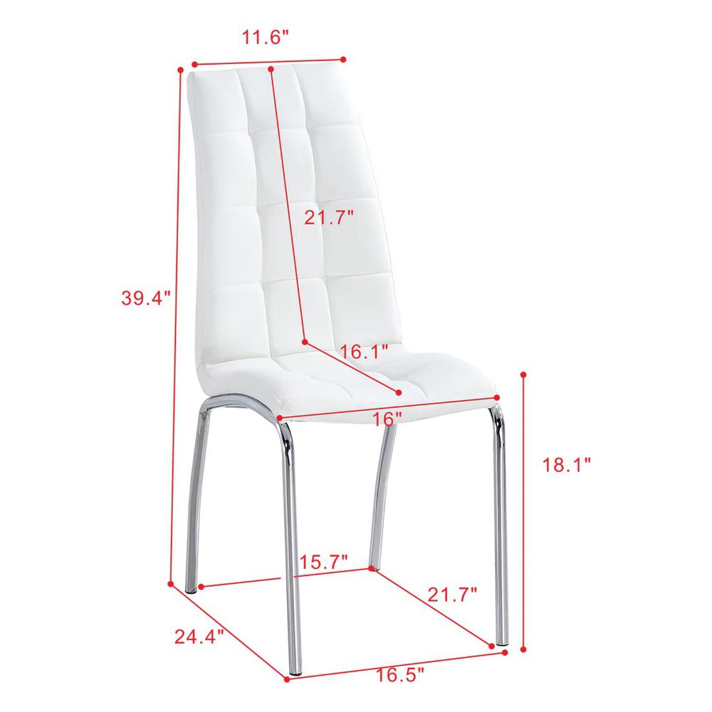 Dining Chair White. Picture 8