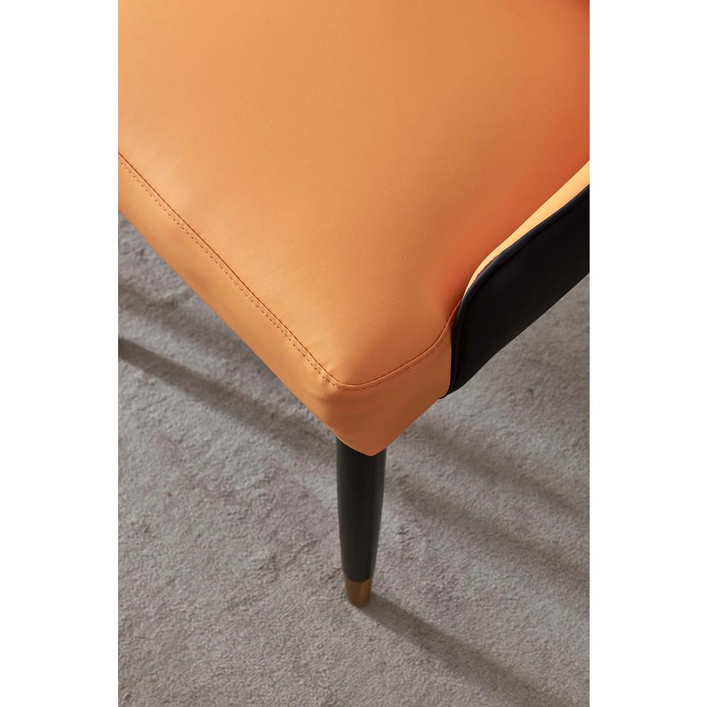 Dining Chair Black&Orange. Picture 4