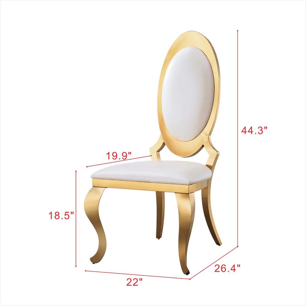 Dining Chair White. Picture 3