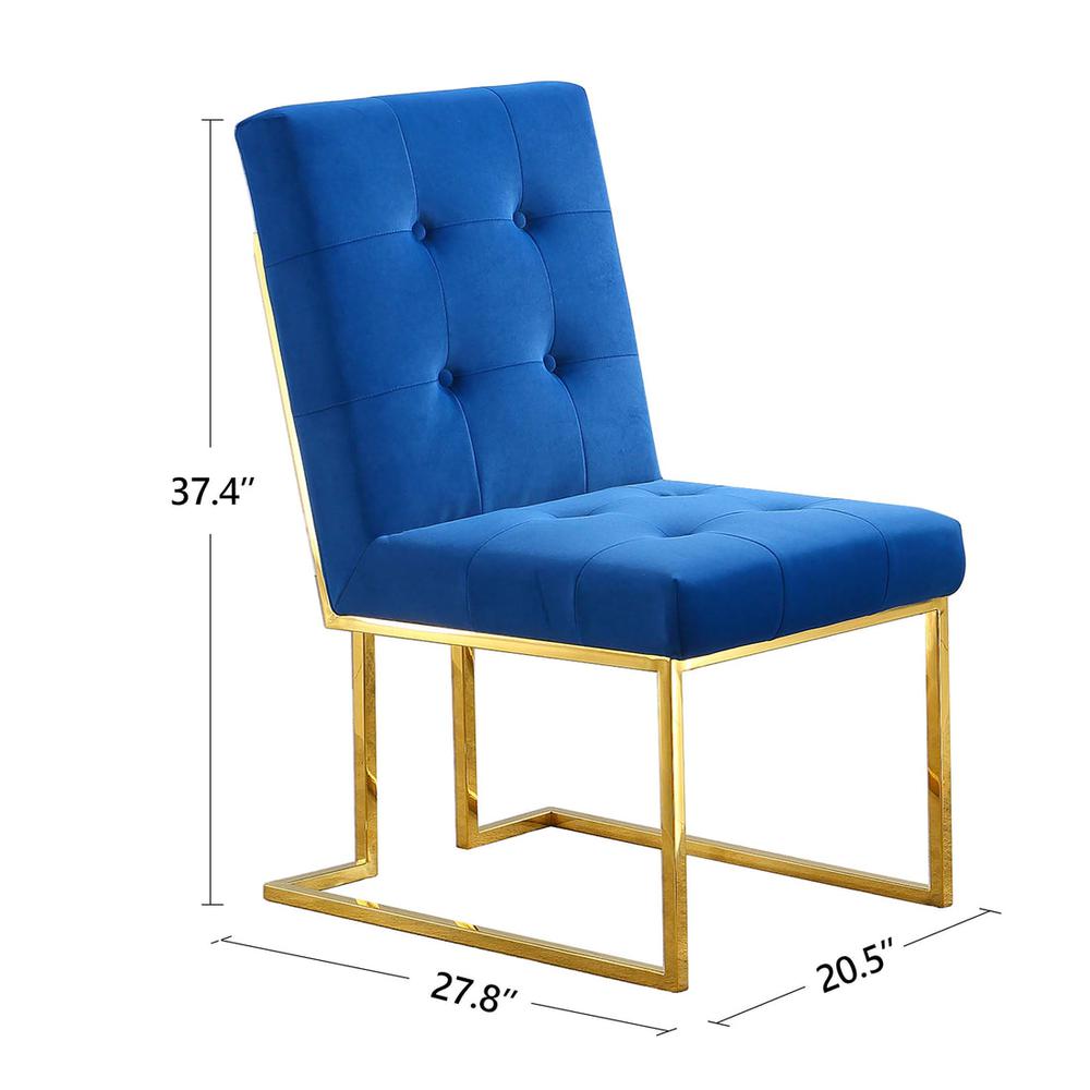 Dining Chair Blue. Picture 9