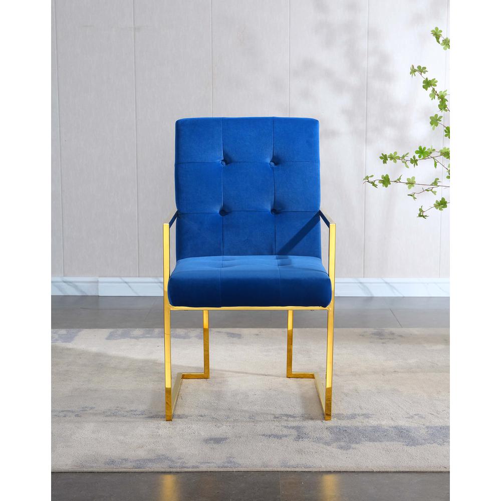Dining Chair Blue. Picture 1