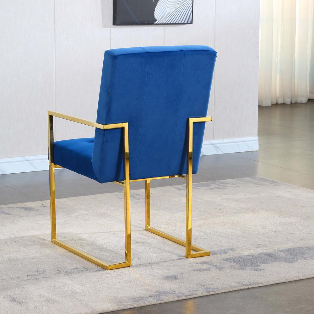 Dining Chair Blue. Picture 4